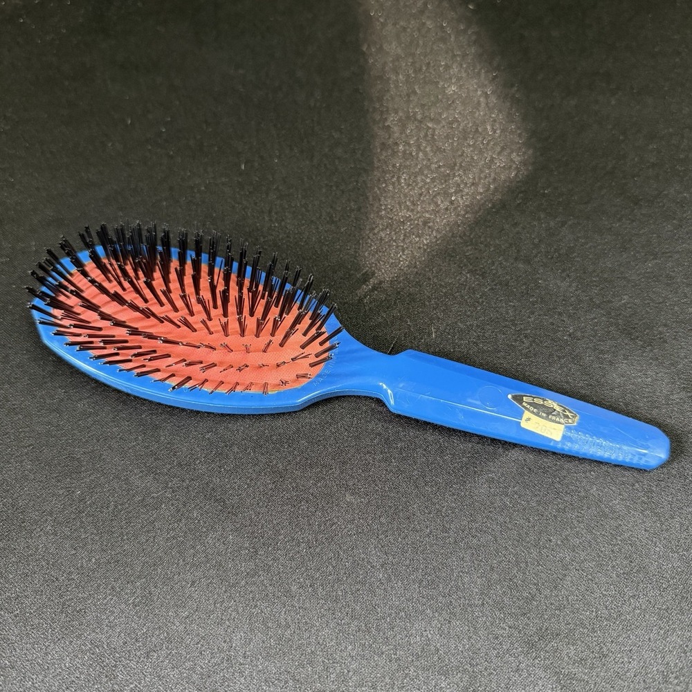 Vintage ESSEX France Blue Cushion Brush Nylon Bristle #206 French Made